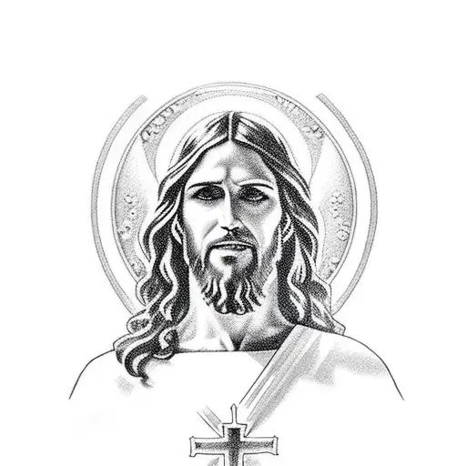 Jesus Christ With Machinegun