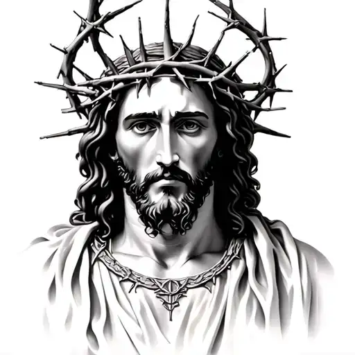 Jesus With Crown Of Thorns