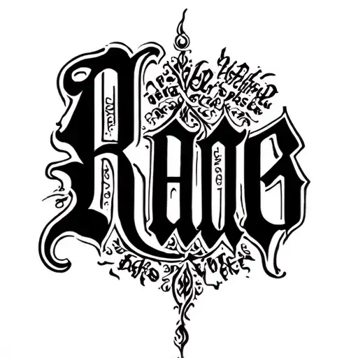 The Word Rare Written In Old English Font