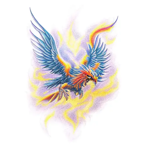Phoenix Reborn From Ashes And Fire