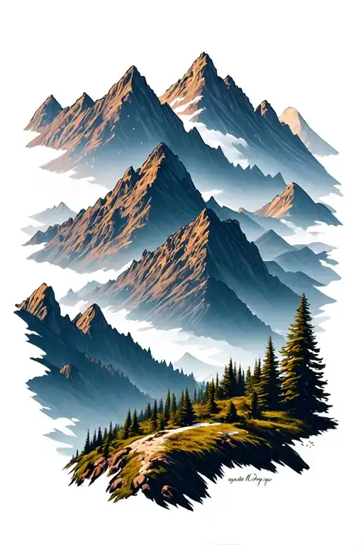 Mountains Landscape Trail