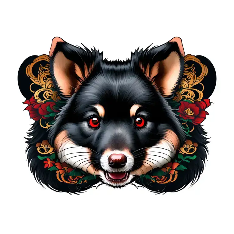 Chest Tattoo Chinese Year Of The Dog And Rat