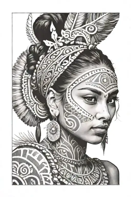 Indian Girl With Maori
