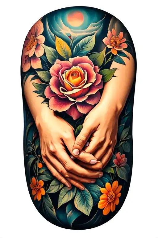 Holding Hands Holding Each Other