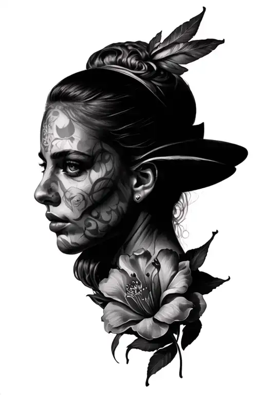 Realism Tattoo Design Featuring
