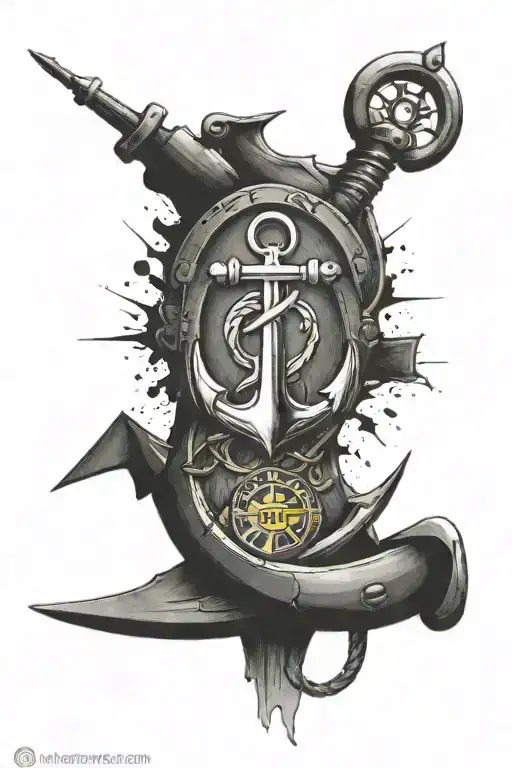 Anchor And Fenerbahce Logo