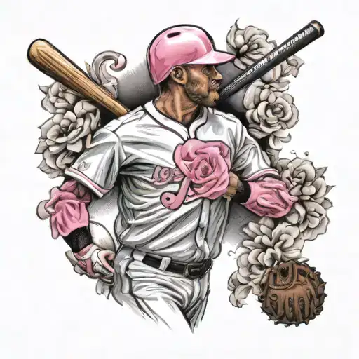 Baseball Player Breast Cancer Awareness