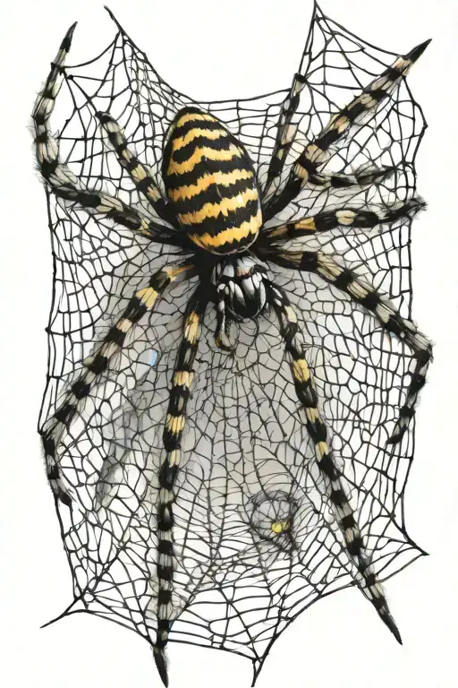 Spider Weaving A Web