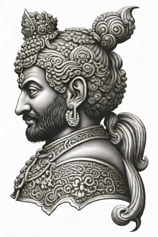 Half Buddha Half Shivaji Maharaj