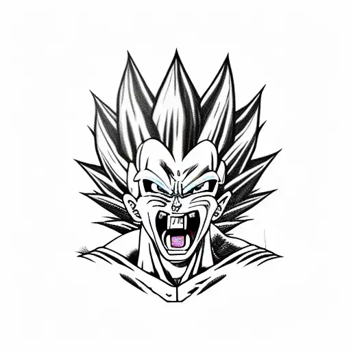 Skull With Vegeta