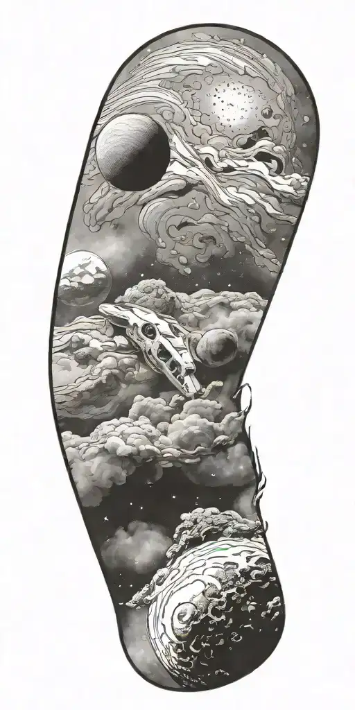 Space Theme With Cosmic Dust Clouds