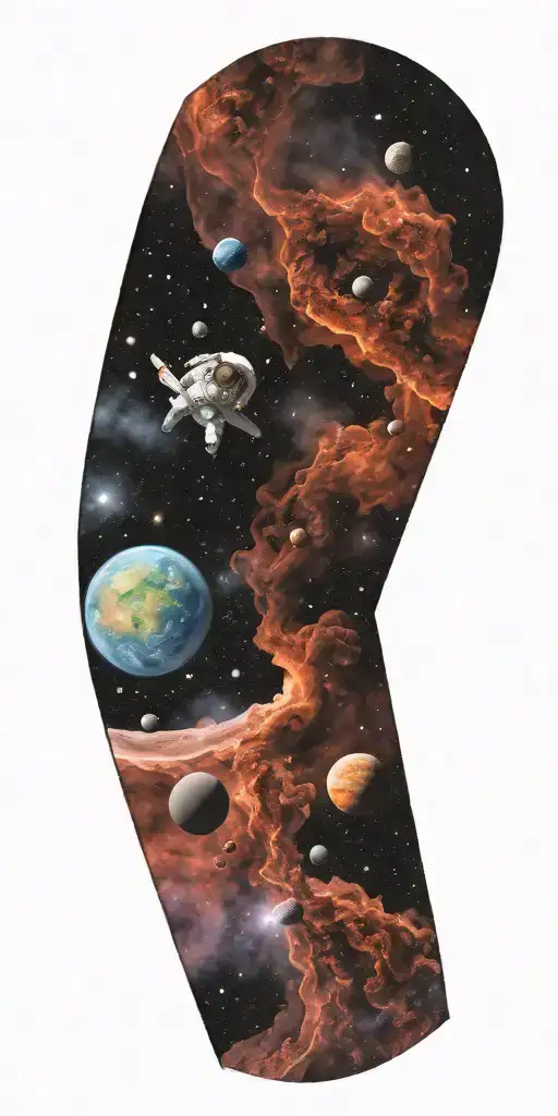 Space Theme With Cosmic Dust Clouds Fading