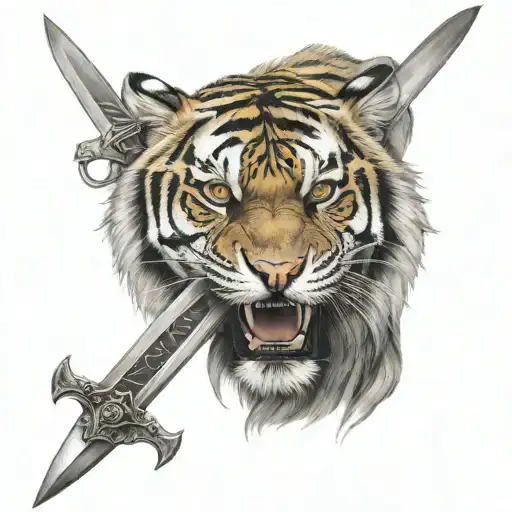 Two Swords Tiger Eyes