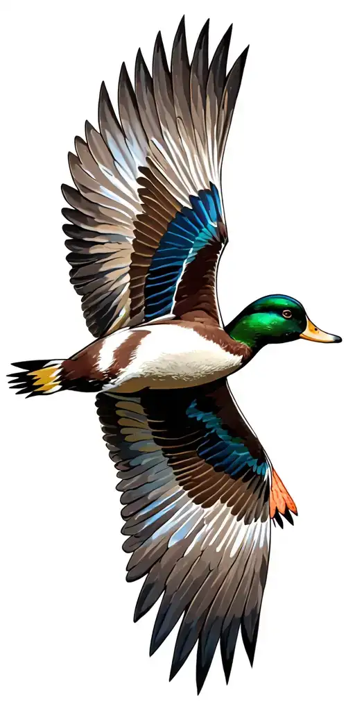 Duck Flying