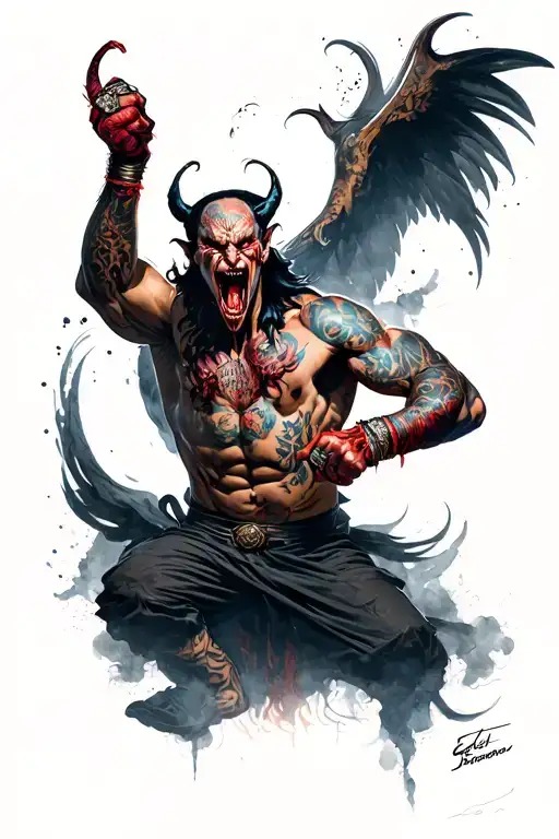 Evil Fighting Represented