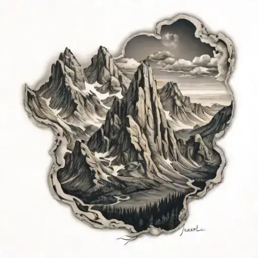 Five Mountain Peaks