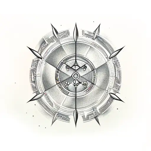 Arrow With Circles And Russian Text