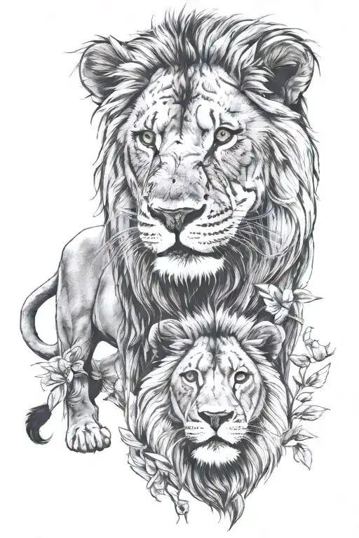 Lion And Spartaan