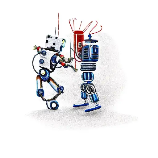 Cowboy Fighting A Robot