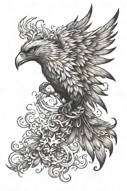 Phoenix Taking Off From A Spark