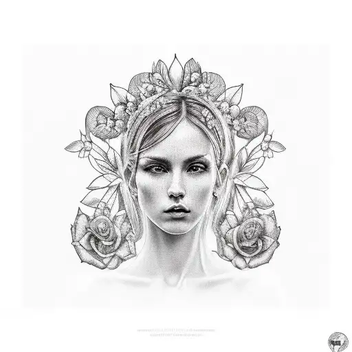 Beautiful Women Praying Potrait