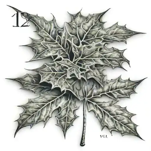 Maple Leaf 3D With The Date 10-12-2010 Inside The Leaf