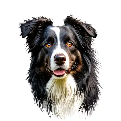 Border Collie Head