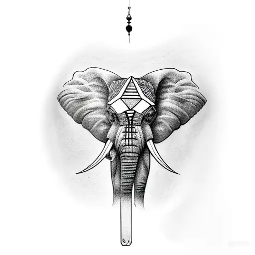 Elephant With Wind Chimes Arm Sleeve
