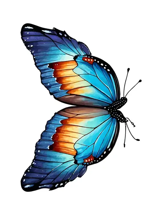 Butterfly With African Continent As Wings