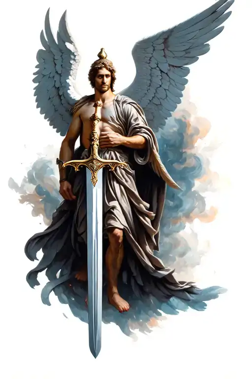 Archangel Michael With A Sword