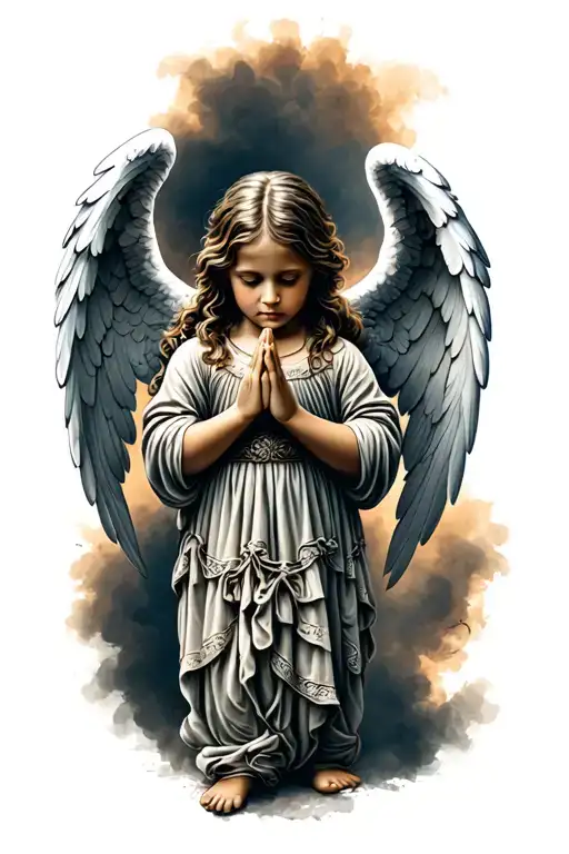 Angel Children Praying