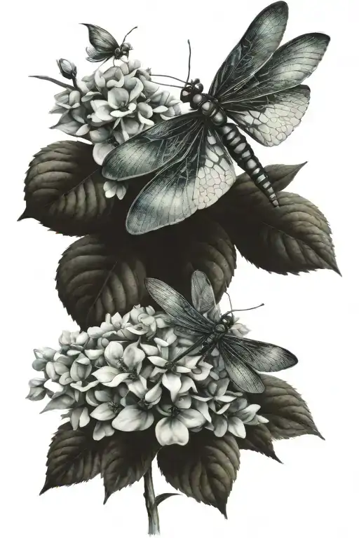 Hydrangea Dragonfly