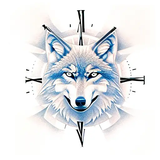 Wolf Clock Compass