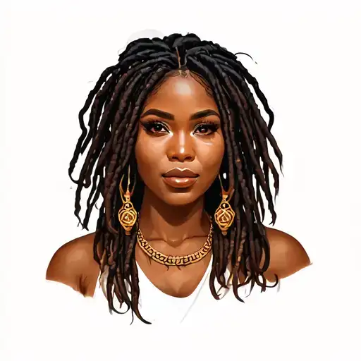 Black Woman With Locs
