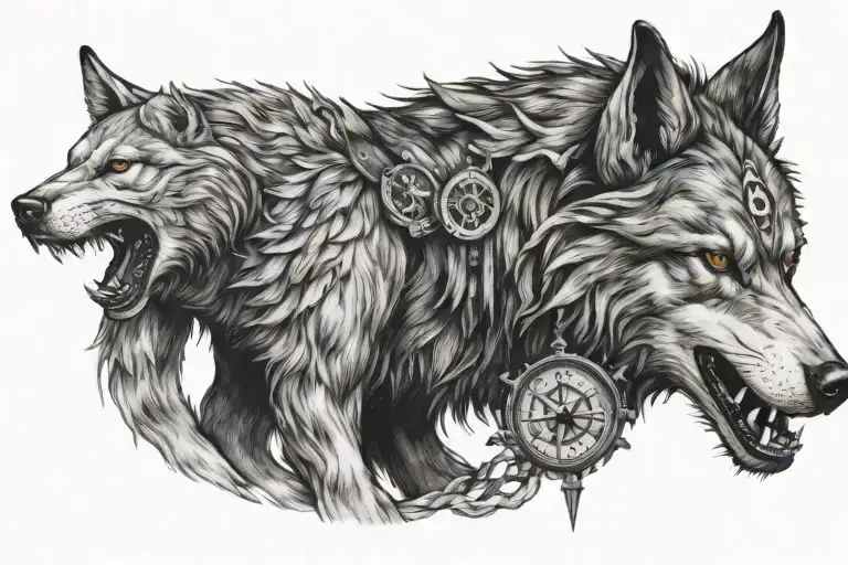 Fenrir With Compass