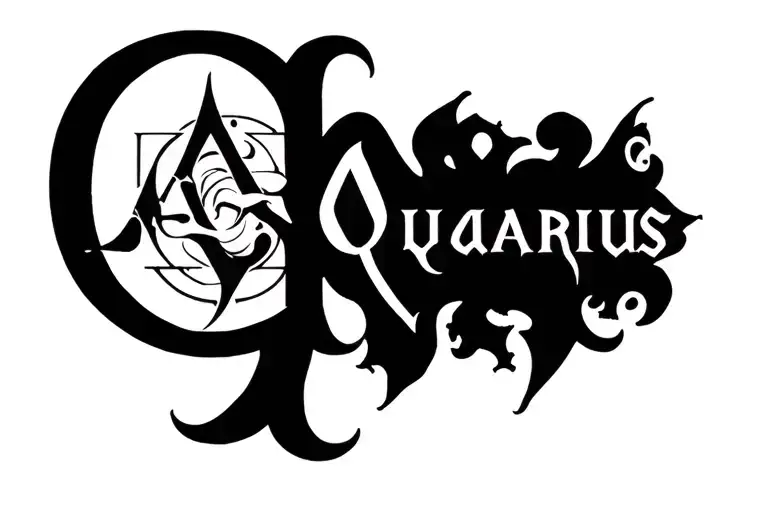 Acquarius Zodiac Font