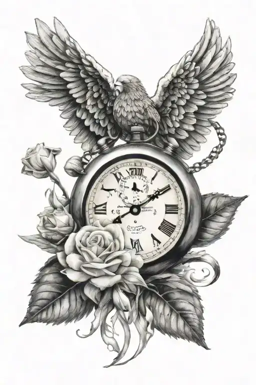 Stopwatch Angel Wing 1Carnation 1Winter Snowdrop