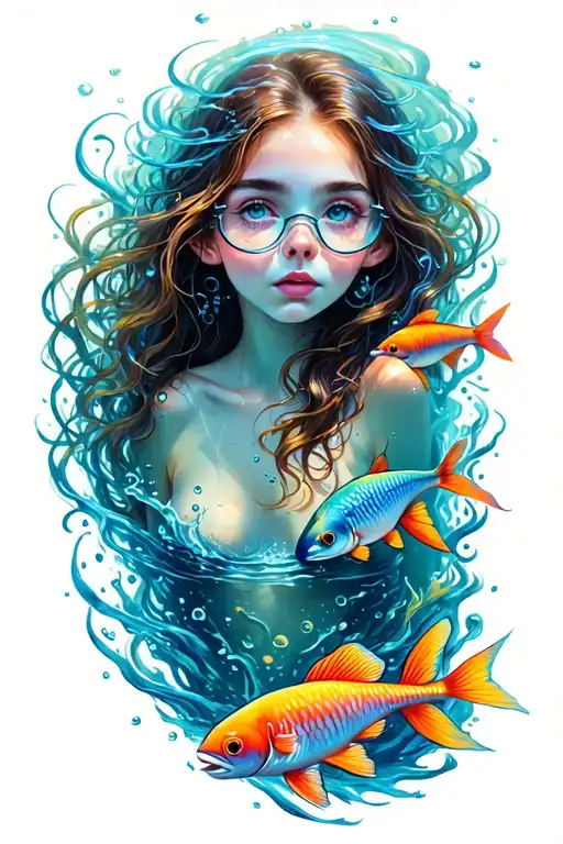 Underwater Scene With Colorful