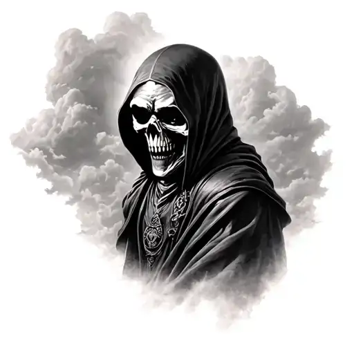 Grim Reaper In Sky