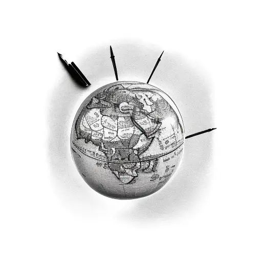 A Globe Held By Two Hands