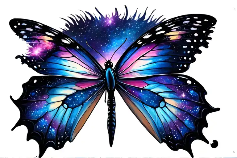 Butterfly And Galaxy