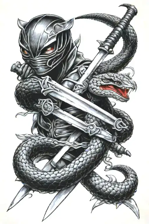 Katana And Cobra Wrapped