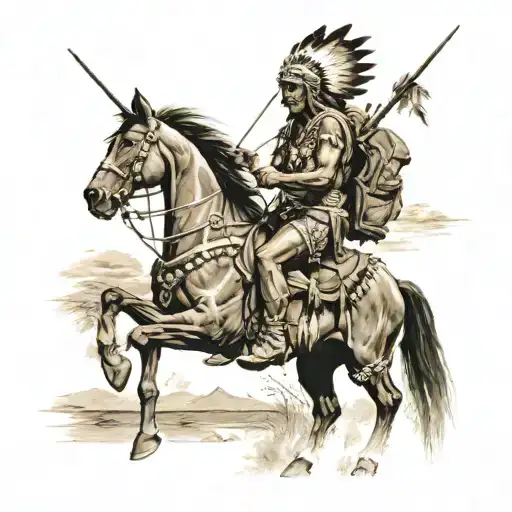 Native American War Landscape