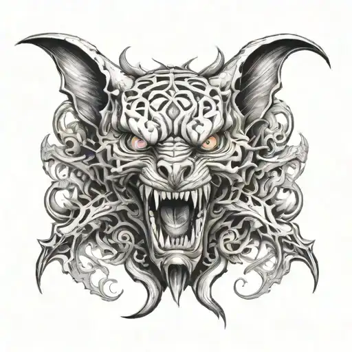 Evil Creatures Half Of Chest Piece