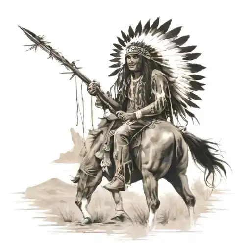 Native American War Landscape