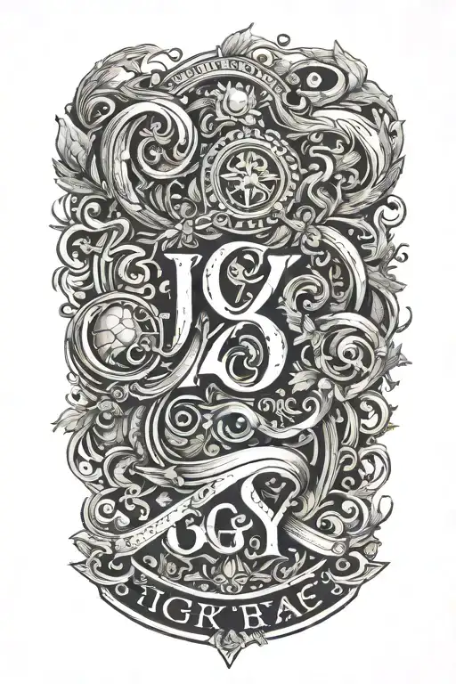 Design A Tattoo With The Phrase 'Igy6' As The Focal Point