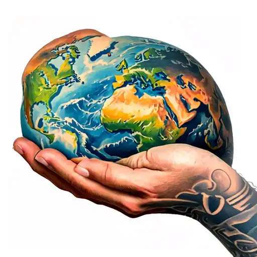 Greek Atlas Holding The World