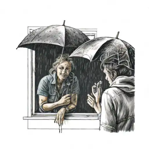 Inside With My Mom Watching The Rain Framed