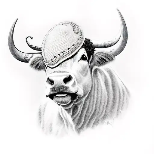 Highlander Cow With Hat With Emma Marie Salinas