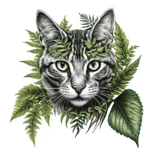 Cat And Fern Plant